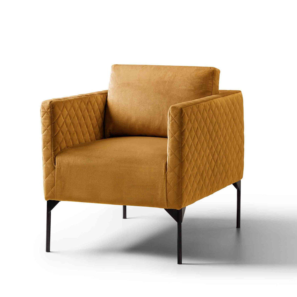 Bali Gold Velvet Accent Armchair