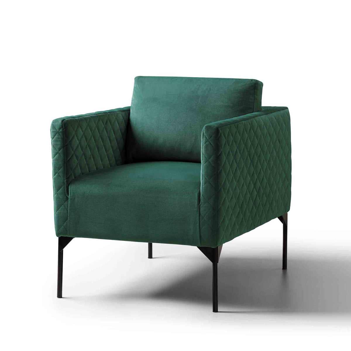 Bali Jasper Green Velvet Accent Armchair