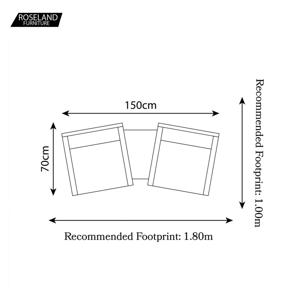 Napoli Acacia Companion Set Dimensions & Size Guide