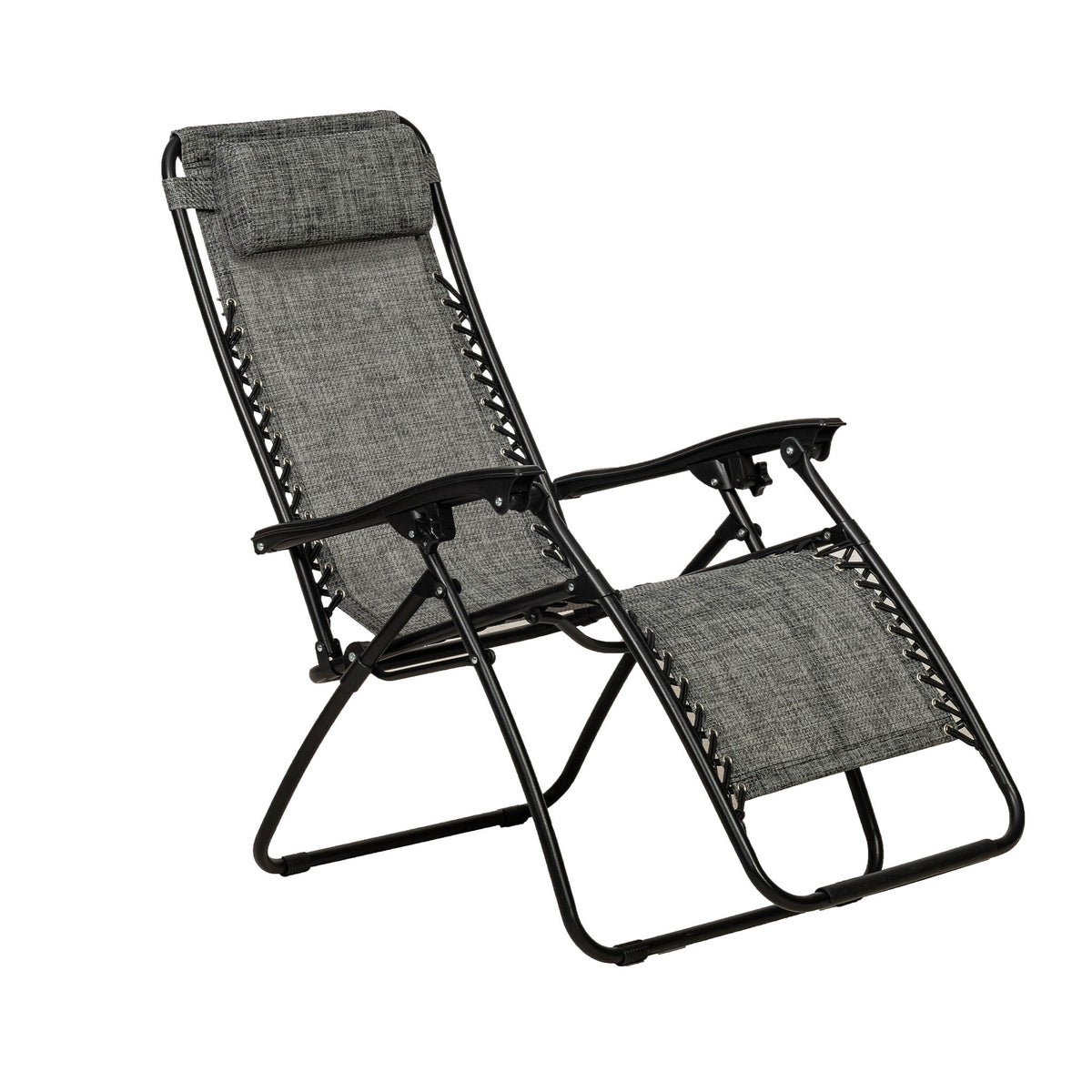 Zero Gravity Grey Garden Loungers Set of 2