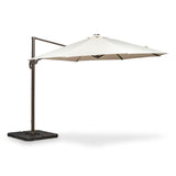 3.5m Ivory LED Cantilever Parasol from Roseland furniture