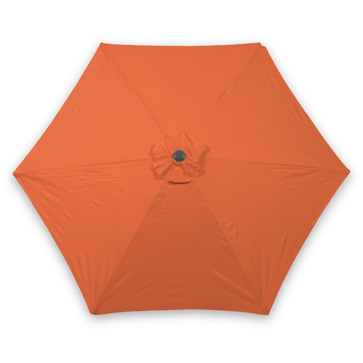 Orange 2.5m Garden Umbrella with Grey Aluminium Pole