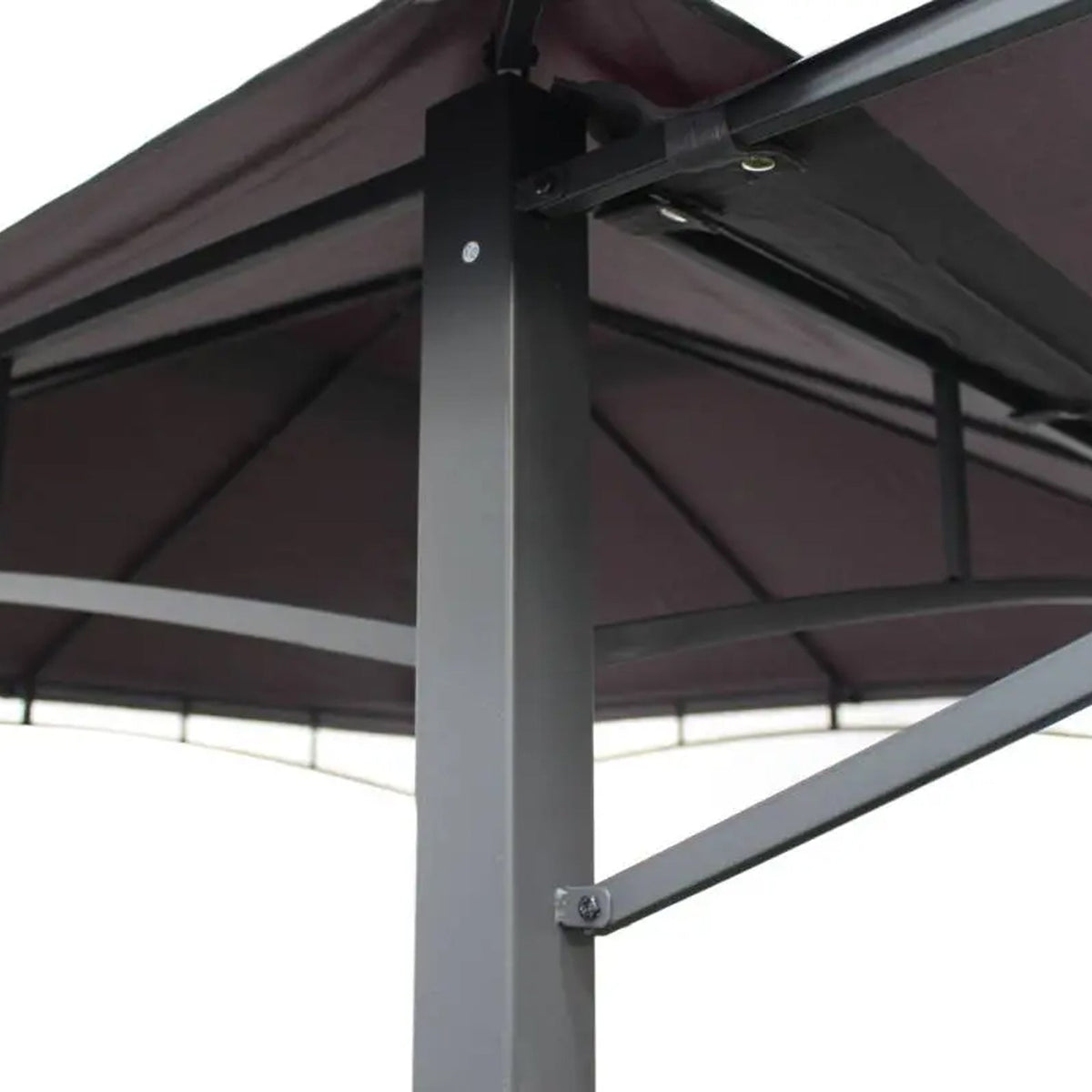 3.3m Grey Algarve Awning Garden Gazebo 