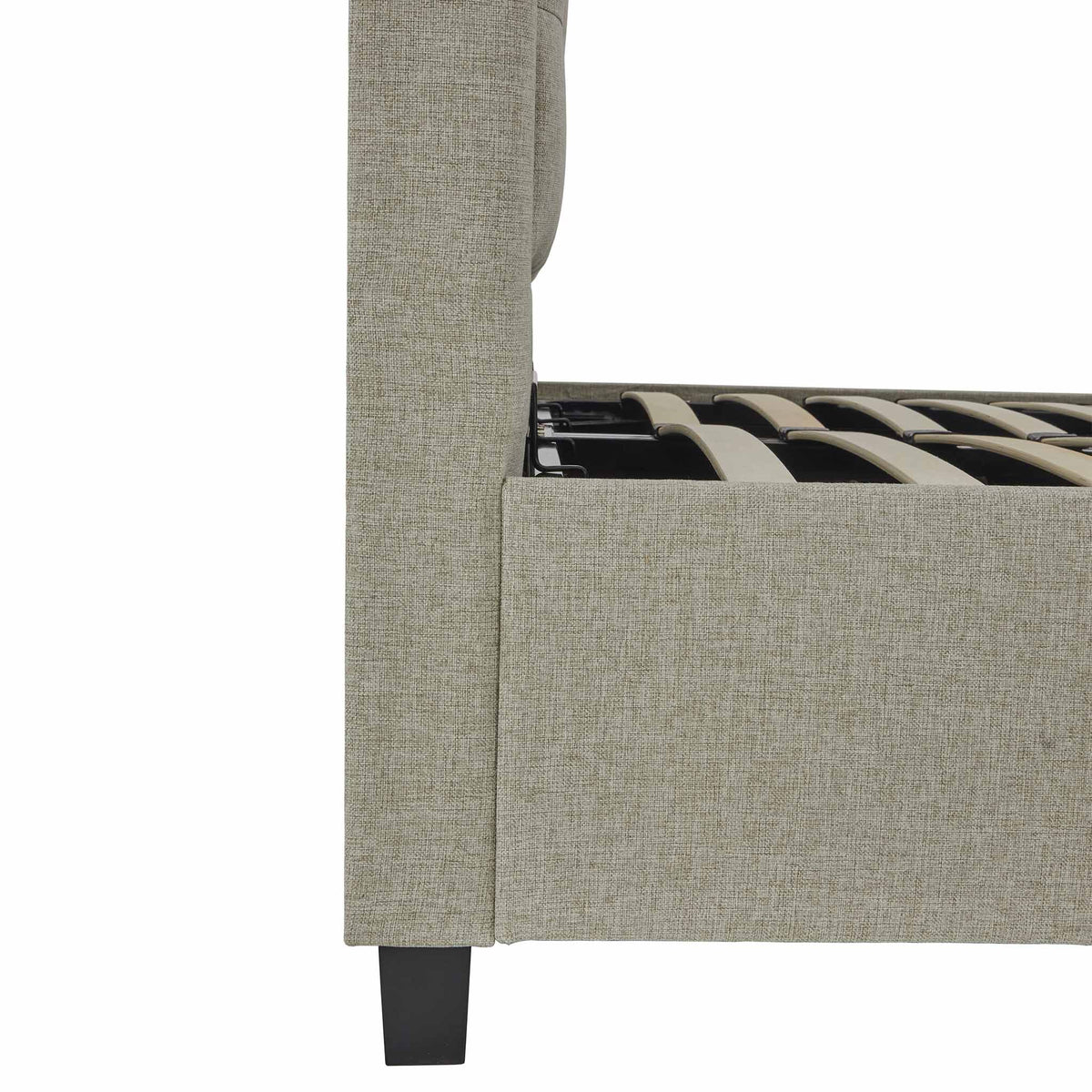 Ashley Oatmeal Upholstered Ottoman Storage Bed 