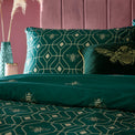 Caius Deco Duvet Set | Single | Emerald