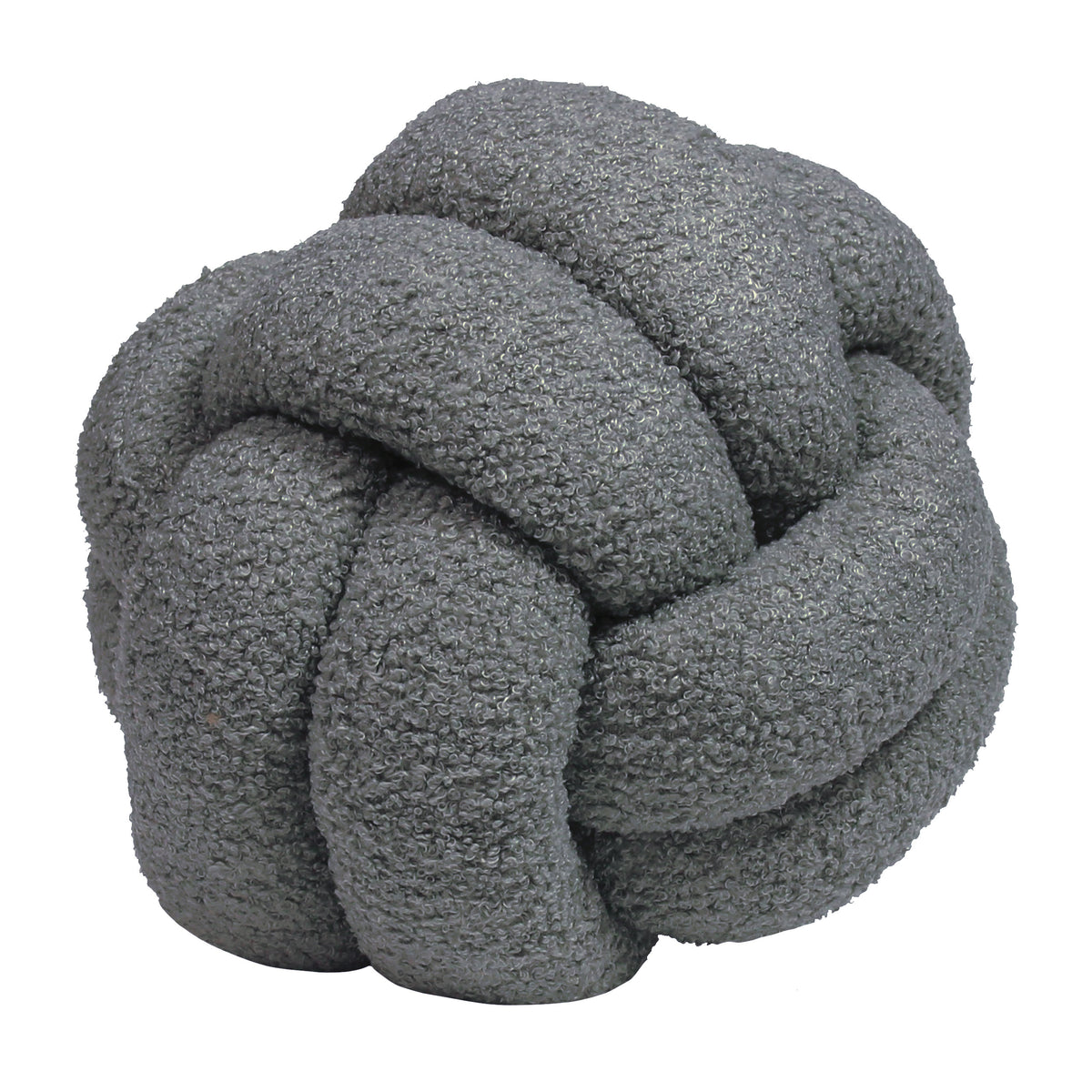 Lima Knot Filled Cushion | Charcoal