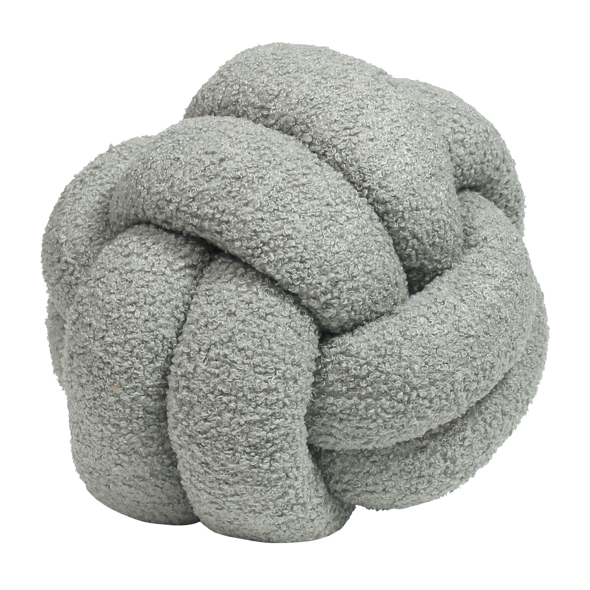 Lima Knot Filled Cushion | Silver