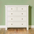 Cornish White Chest of Drawers - Lifestyle front view