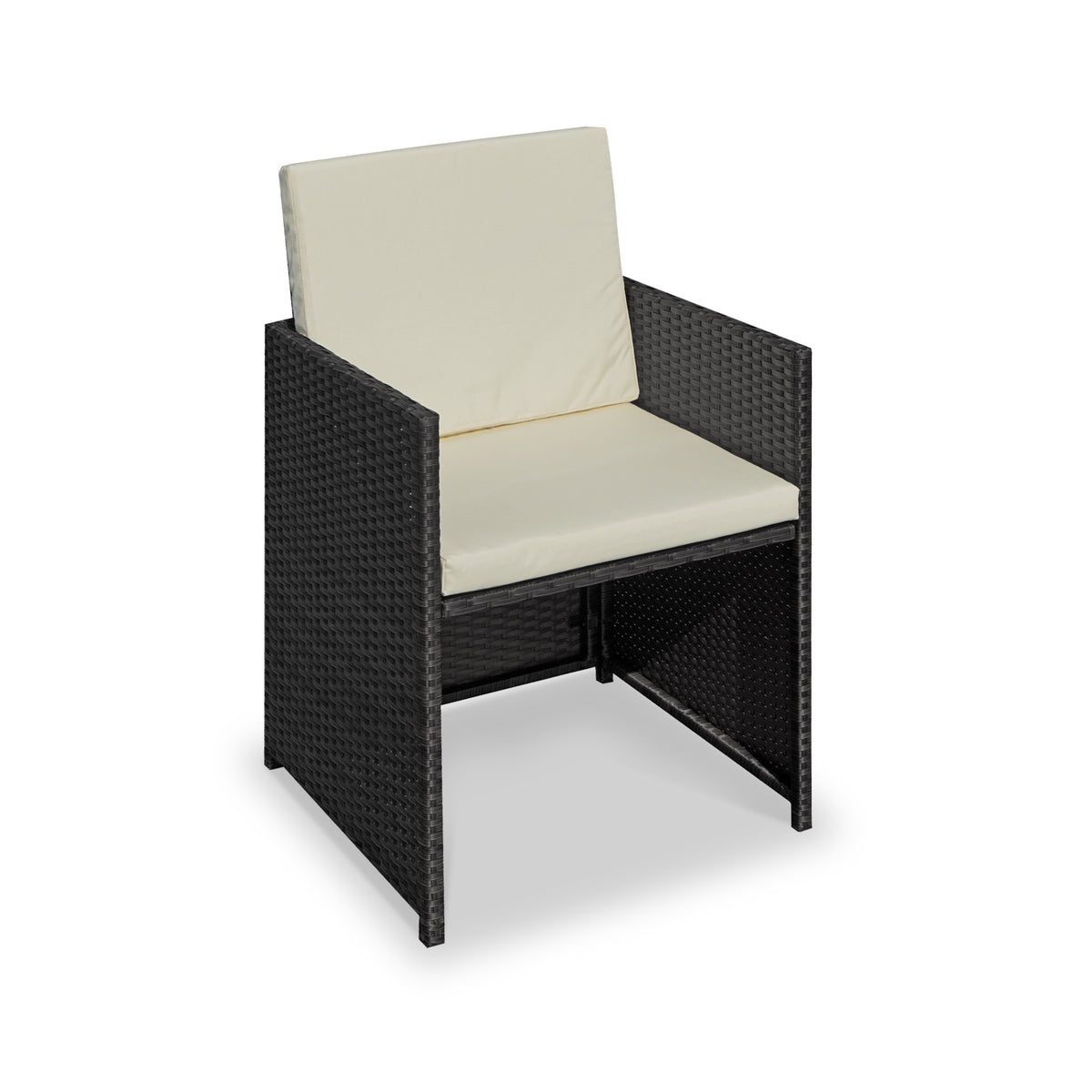 Cannes Black 12 Seater Rattan Cube Dining Set