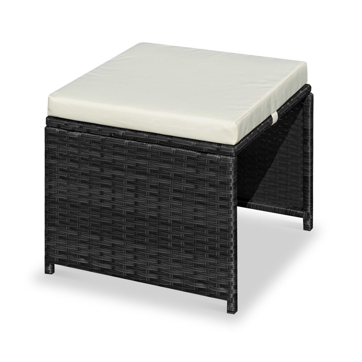 Cannes Black 12 Seater Rattan Cube Dining Set