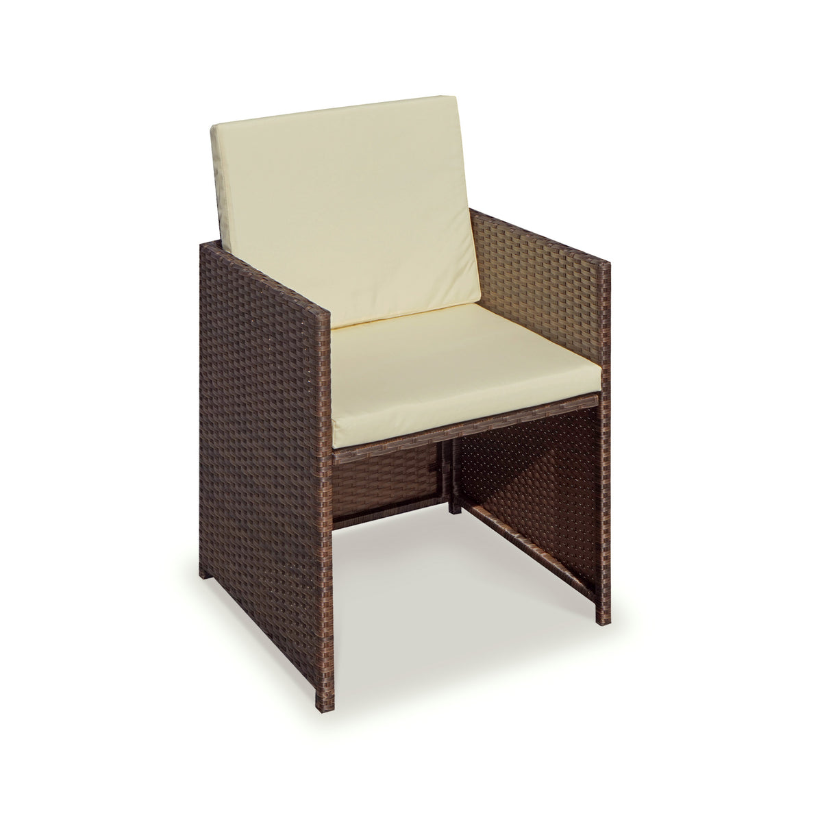 Cannes Brown 8 Seater Rattan Cube Dining Set