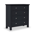 Cornish Black 2 over 3 Chest of Drawers from Roseland Furniture