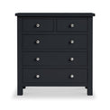 Cornish Black 2 over 3 Chest of Drawers