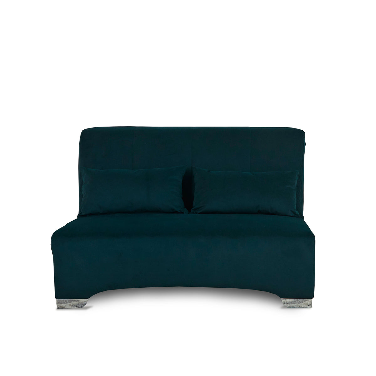 Cortez Bottle Green Velvet Upholstered Pull Out Sofa Bed from Roseland Furniture