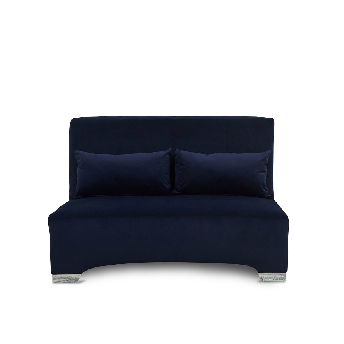 Cortez Midnight blue Velvet Upholstered Pull Out Sofa Bed from Roseland Furniture