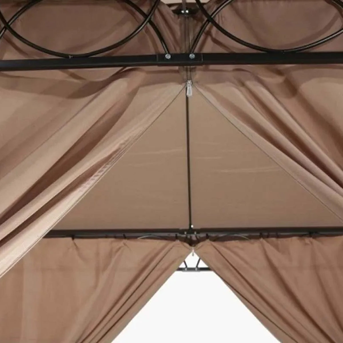 Dubai 3m Mocha Brown Luxury Garden Gazebo Canopy