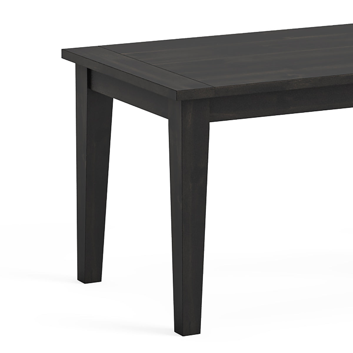 Elise Noir Black Acacia Wood Coffee Table close up of legs