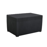 Faro Black 4 Seater storage lounge set coffee storage table