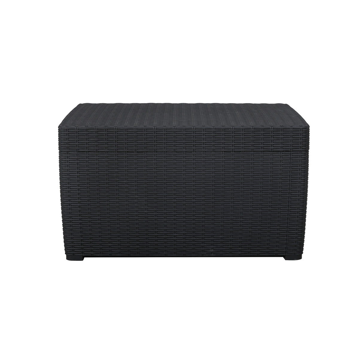 Faro Black 4 Seater storage lounge set coffee storage box
