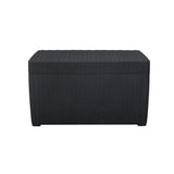 Faro Black 4 Seater storage lounge set coffee storage box