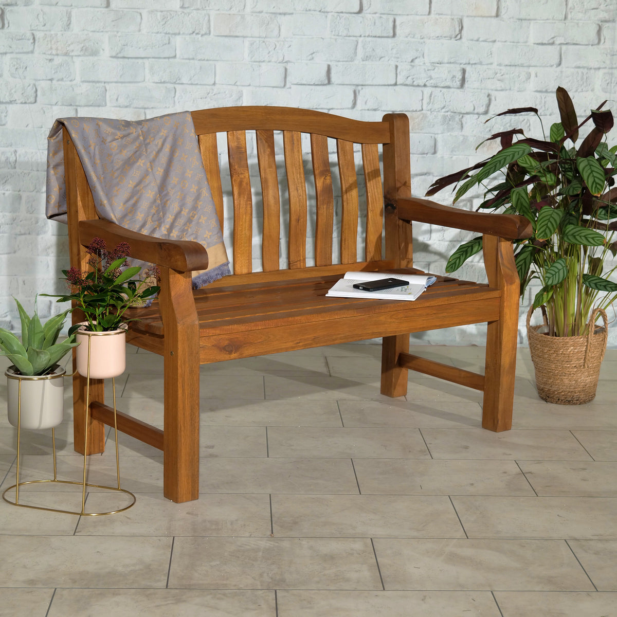 Lytham FSC Acacia 2 Seater Bench