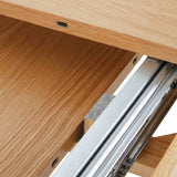 Falmouth Oak Extended Dining Table Extension Leaf runners