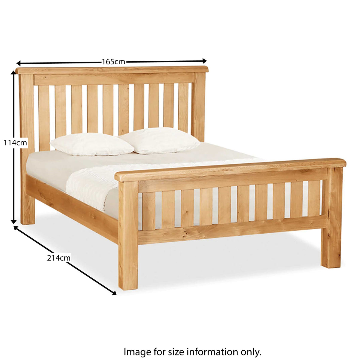 Zelah Oak Slatted Bed Frame