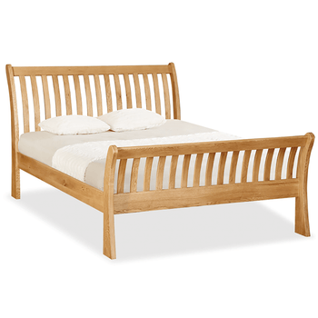 Zelah Oak Bed 5' Sleigh Bed