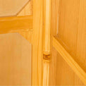 Wooden supports on a London Oak Large Wardrobe.