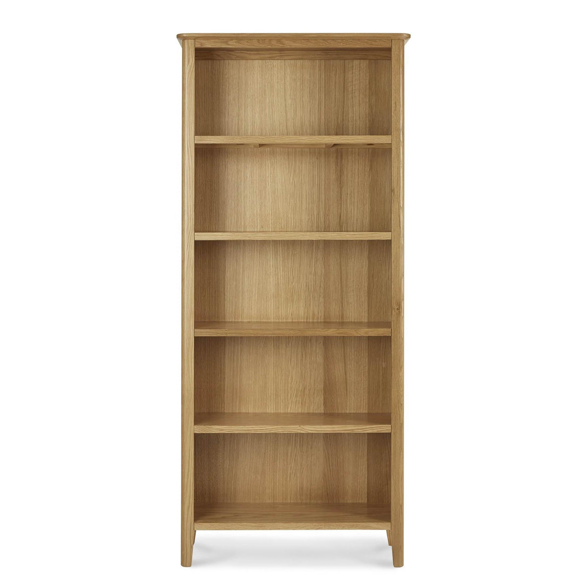 Alba Oak Large Bookcase - Front view