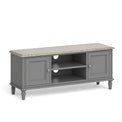 The Mulsanne Grey French Style Large TV Unit with Storage from Roseland Furniture