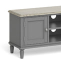 The Mulsanne Grey Large TV Unit - Close Up of Cupboard