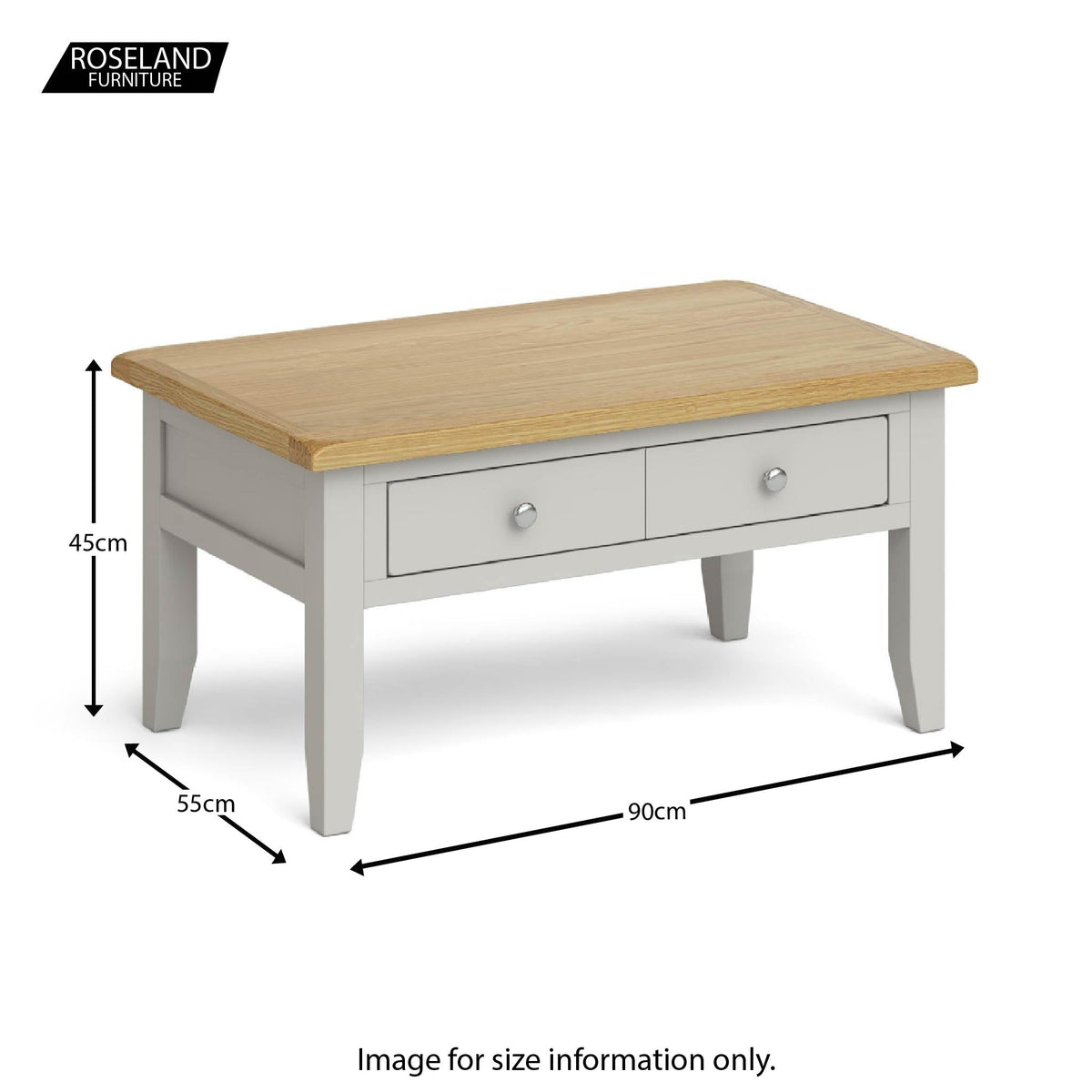 Dimensions - Lundy Grey Coffee Table