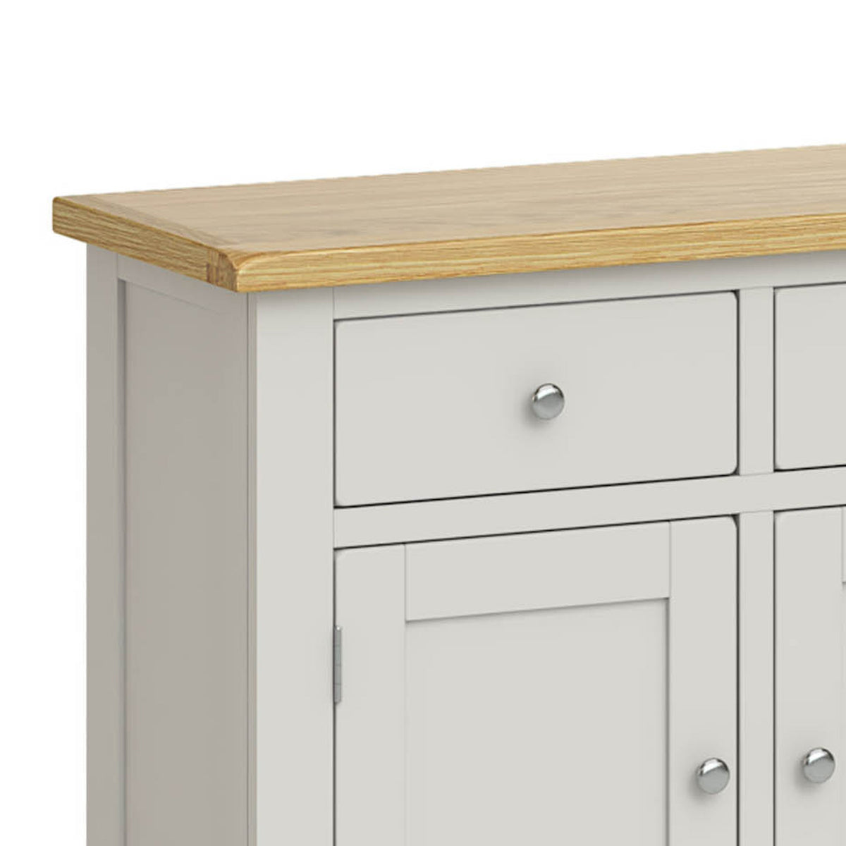 Lundy Grey Large Sideboard - Close Up of Drawer