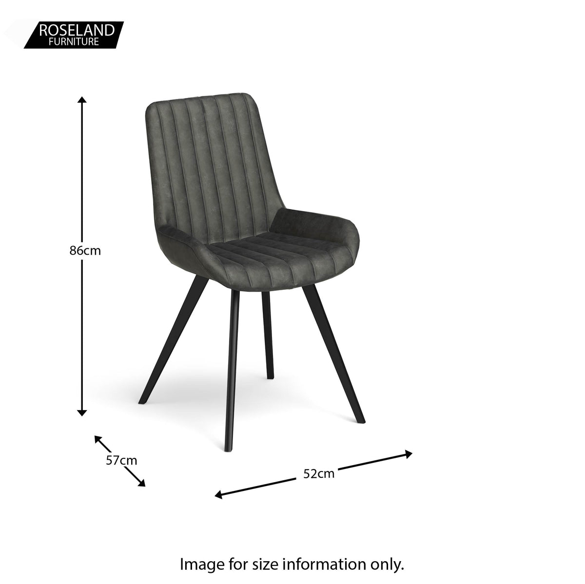 Soho Dining Chair - size guide