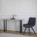 Soho Dining Chair with soft waxed coated seating - Lifestyle