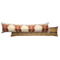 Opie Highland cow tartan draught excluder from Roseland