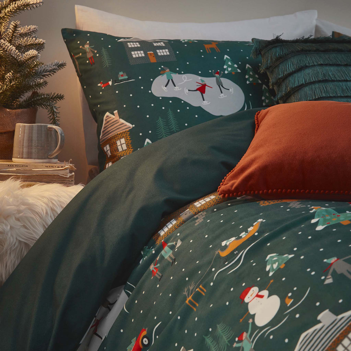 Juneau Duvet Set | Green
