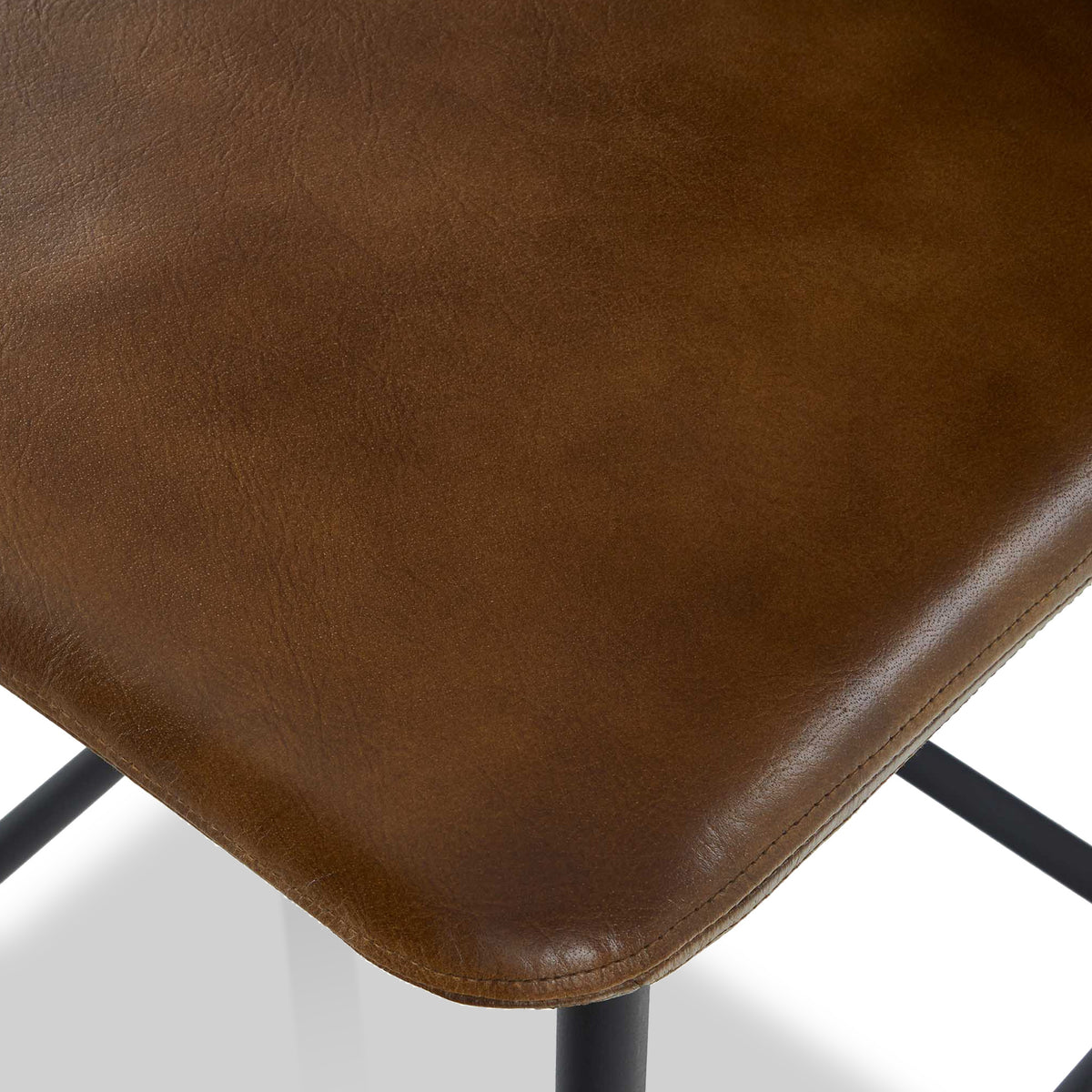 Ally Leather Stool from Roseland