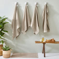 Textured 4pc Cotton Bath / Sheet Towel Set