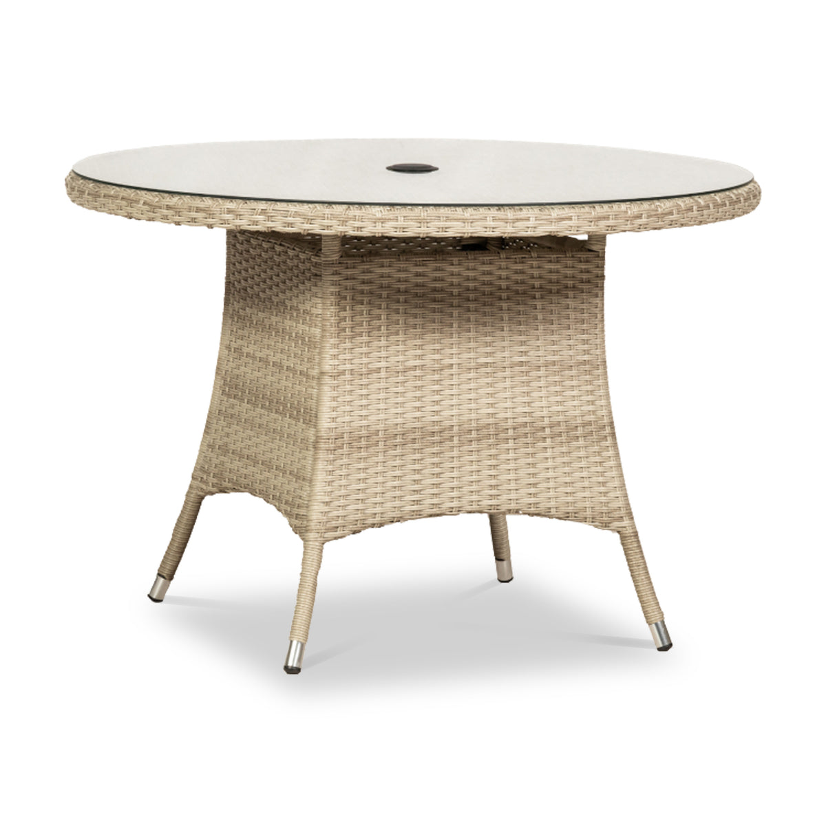 Lisbon 4 Seater Round Carver Dining Set
