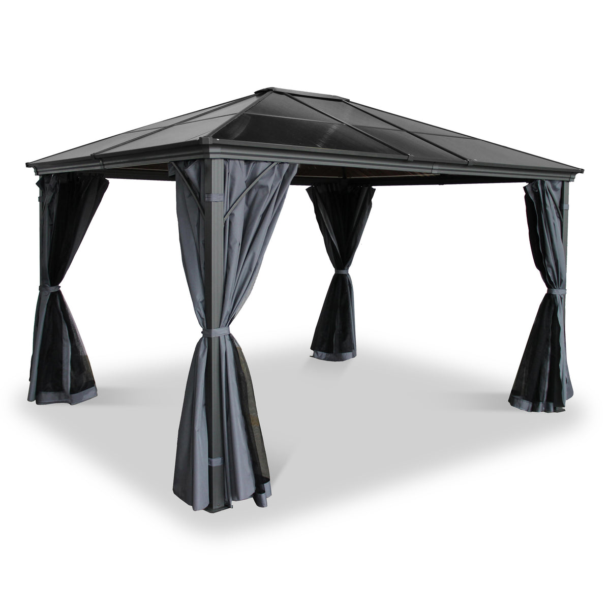 Lugano Grey Premium Gazebo 3x3.6m from Roseland