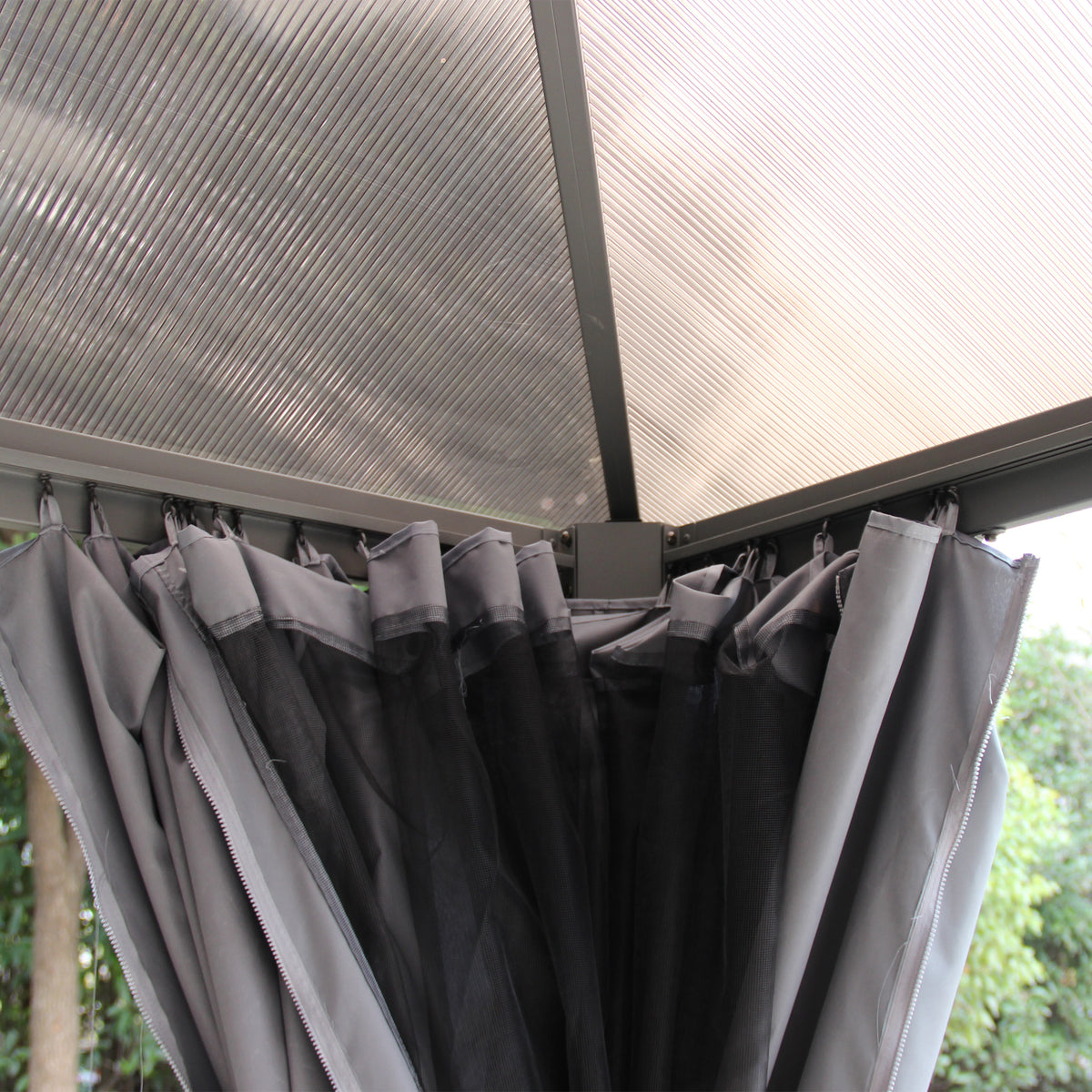 Lugano Grey Premium Gazebo 3x3.6m