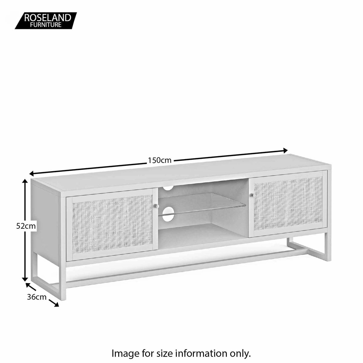 Margot Cane Wide TV Media Unit
