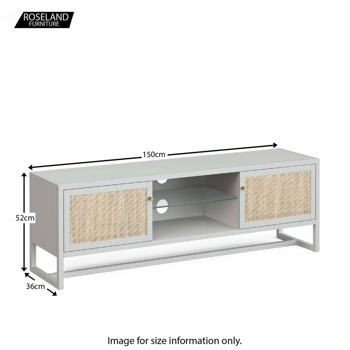 Margot Cane Wide TV Media Unit
