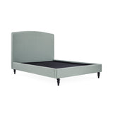 Liberty Duck Egg Upholstered Linen Bed Frame without mattress