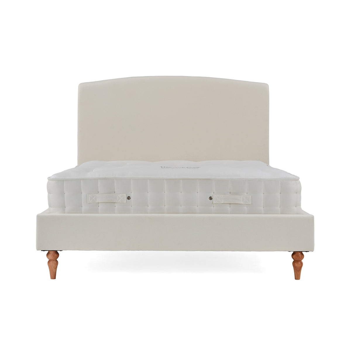 Liberty Natural Upholstered Linen Bed Frame front view