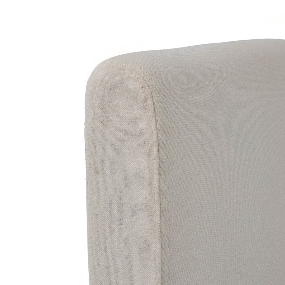 Liberty Natural Upholstered Linen Bed Frame curved headboard edge