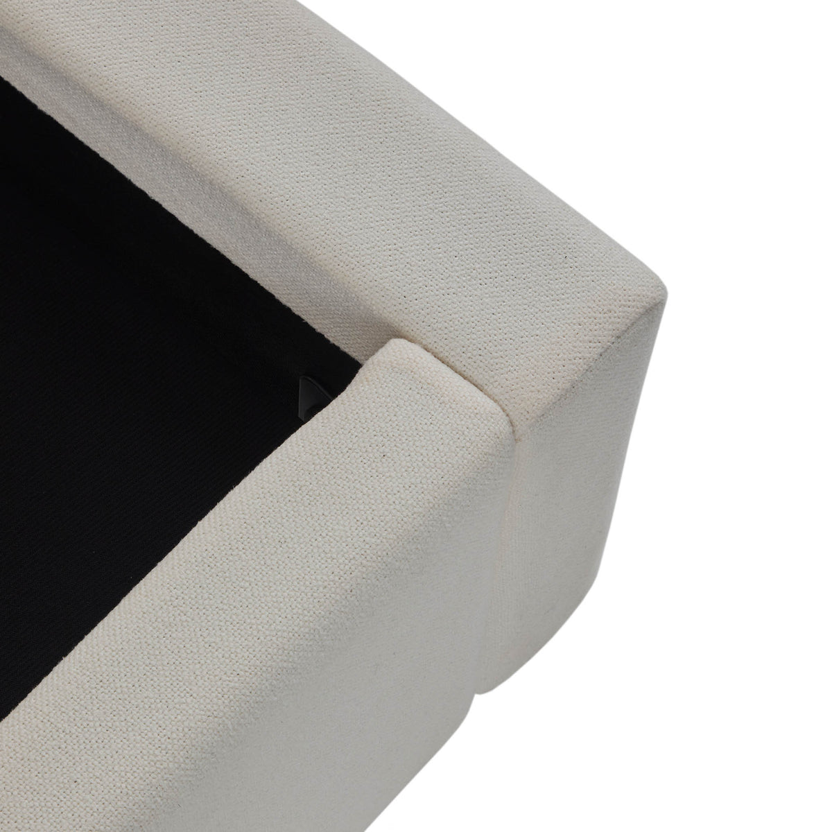 Liberty Natural Upholstered Linen Bed Frame top view of bed base