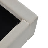 Liberty Natural Upholstered Linen Bed Frame top view of bed base